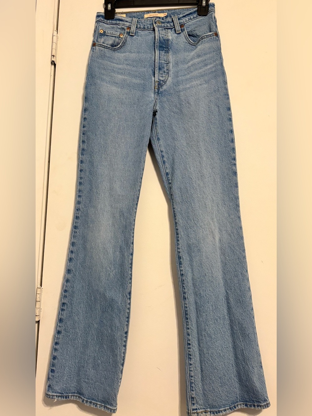Signature by Levi Strauss Light Blue Flare Wide-Leg Jeans